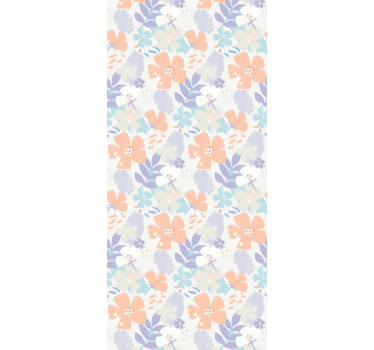 Carta da parati floreale stampa di petali floreali - TenStickers