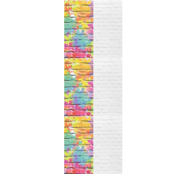 Carta da parati mattoni modelli di mattoni colorati - TenStickers