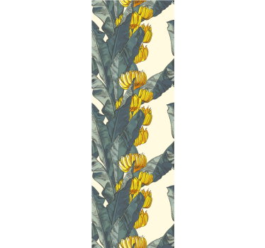 Carta da parati natura fiori di foglie di banana - TenStickers