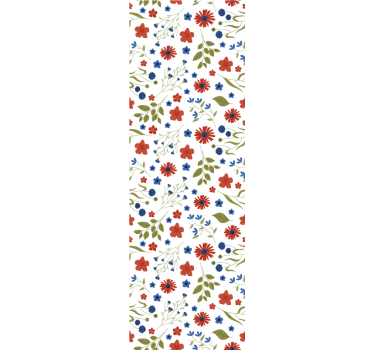 Carta da parati floreale dettaglio motivo floreale - TenStickers