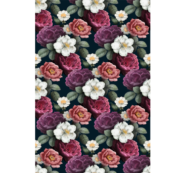Carta da parati floreale eleganza sbocciante - TenStickers