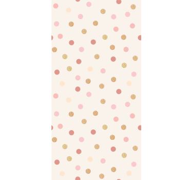 Carta da parati neonato motivo a macchie beige - TenStickers