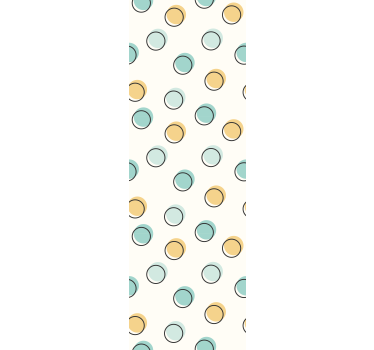 Carta da parati pois motivo circolare - TenStickers