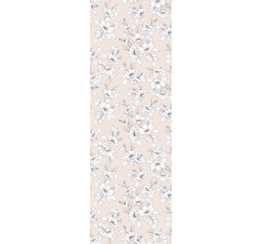 Carta da parati floreale elegante composizione beige - TenStickers