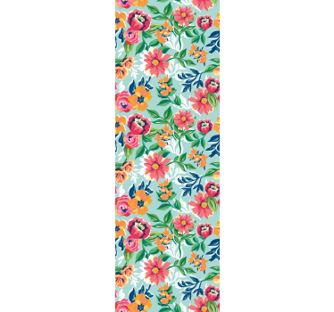 Carta da parati floreale design giardino fiorito - TenStickers