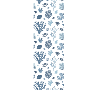 Carta da parati natura modelli di flora oceanica - TenStickers