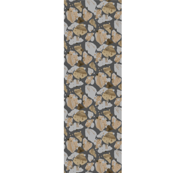 Carta da parati moderna texture grande motivo terrazzo - TenStickers