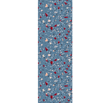 Carta da parati moderna texture imitazione terrazzo blu - TenStickers