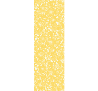 Carta da parati floreale modello giallo vivace - TenStickers