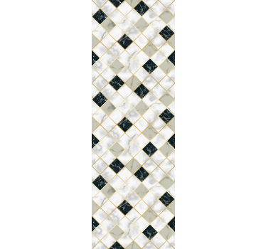 Carta da parati effetto marmo elegante motivo a diamante - TenStickers
