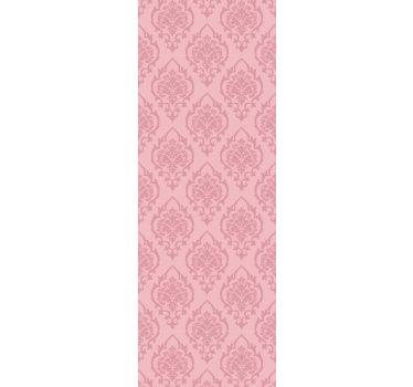 Carta da parati barocco motivo floreale rosa - TenStickers