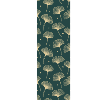 Carta da parati foglie esposizione elegante - TenStickers