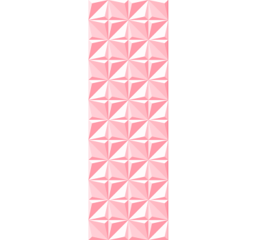 Carta da parati 3d forme geometriche rosa - TenStickers
