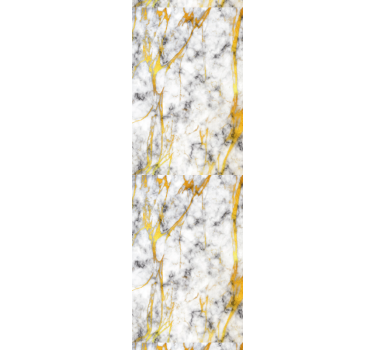 Carta da parati effetto marmo eleganti venature gialle - TenStickers