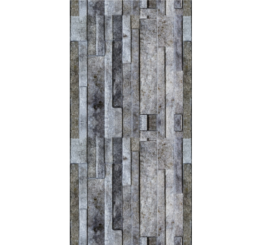 Carta da parati effetto pietra elegante motivo grigio - TenStickers