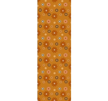 Carta da parati vintage texture Il potere dei fiori anni '60 - TenStickers