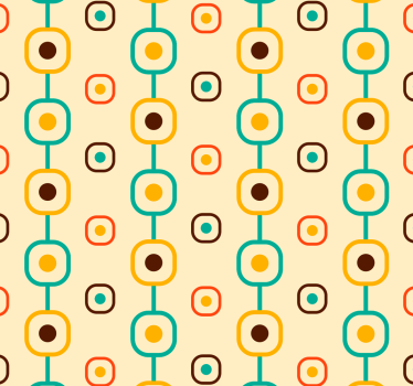 Carta da parati vintage texture Geometrico anni '60 - TenStickers
