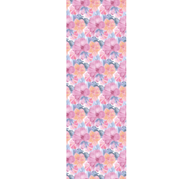 Carta per parati con fiori colorati - TenStickers