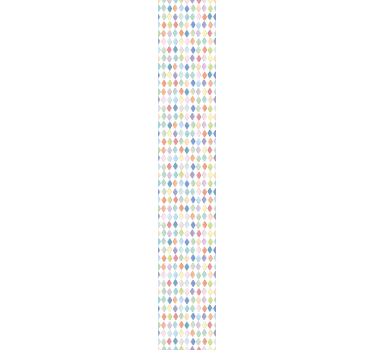 Arte carta da parati diamanti arlecchino colorati - TenStickers