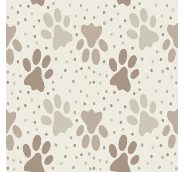 Carta da parati bambini zampa dei cani - TenStickers