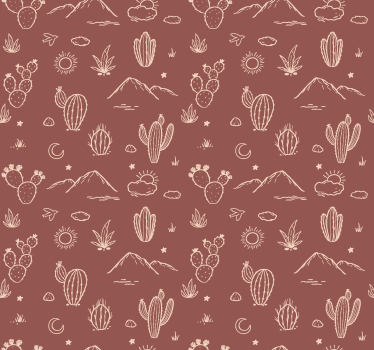 Carta da parati terracotta paesaggio dell'arizona - TenStickers