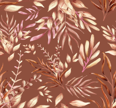 Carta da parati terracotta piante tropicali - TenStickers