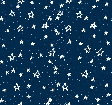 Carta da parati Navy UK stelle abbozzate - TenStickers