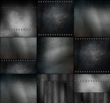 Carta da parati moderna texture design pannello metallico - TenStickers