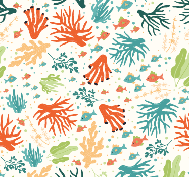 Carta da parati natura botanici marini - TenStickers