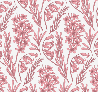 Carta da parati floreale motivo floreale lavanda - TenStickers