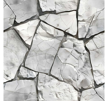 Carta da parati effetto pietra disegno grigio - TenStickers