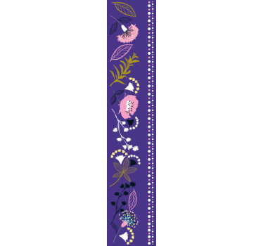 Carta da parati natura fiori viola - TenStickers