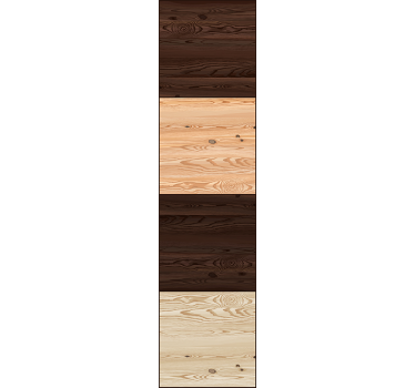 Carta da parati effetto legno pannellatura strutturata - TenStickers