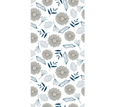 Carta da parati floreale motivo decorativo floreale - TenStickers