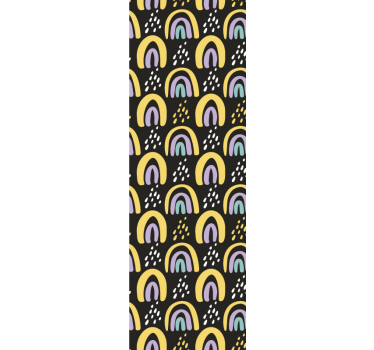 Carta da parati neonato modello arcobaleno colorato - TenStickers