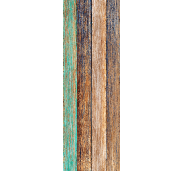 Carta da parati effetto legno design colorato e rovinato - TenStickers