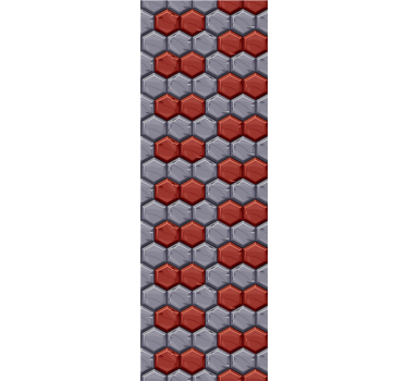 Carta da parati geometrica armonia esagonale - TenStickers