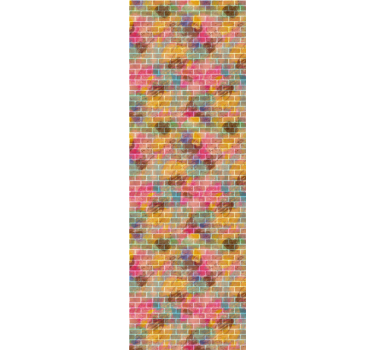 Carta da parati a mattoncini mosaico di mattoni colorati - TenStickers