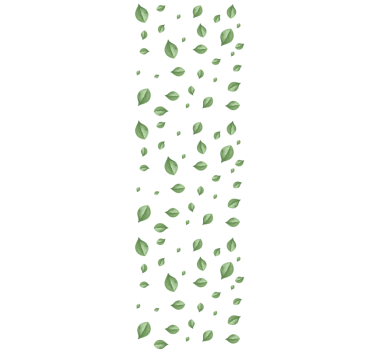 Carta da parati foglie modello di foglie sparse - TenStickers