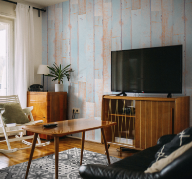 Carta da parati texture distressed Wooden Planks - TenStickers
