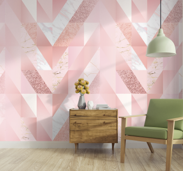 carta parati texture marmo rosa - TenStickers