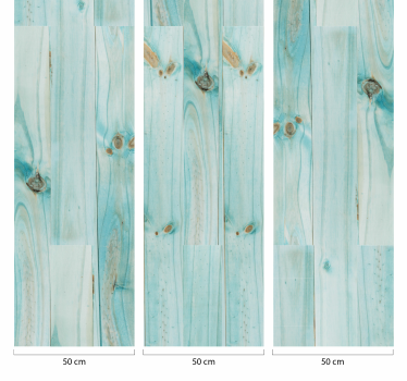 Tavole di legno morbide e blu - TenStickers