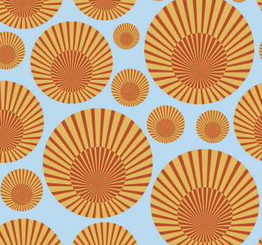 Carta da parati camera il sole degli anni '70 - TenStickers