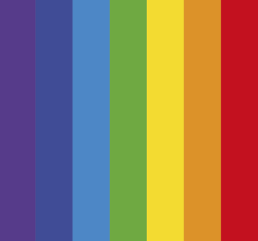 Carta da parati verticale colori dell'arcobaleno - TenStickers