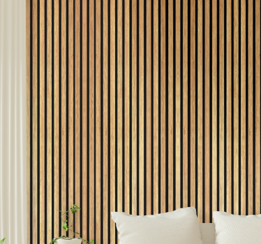 Carta da parati adesiva effetto legno doghe in teak - TenStickers
