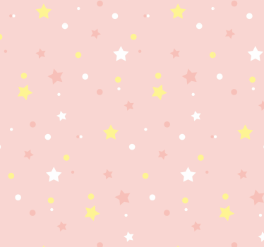 Carta da parati stelle con lo sfondo rosa - TenStickers