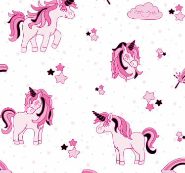 Carta da parati con unicorni - TenStickers