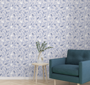 Carta da parati 3d natura Ghiande blu - TenStickers