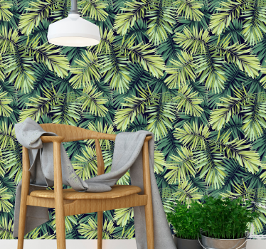 Carta da parati a fiori Foglie enormi verdi - TenStickers