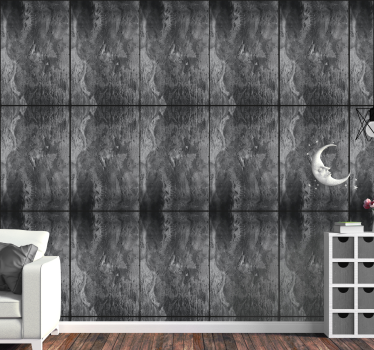 Carta da parati effetto marmo fase lunare astratta - TenStickers